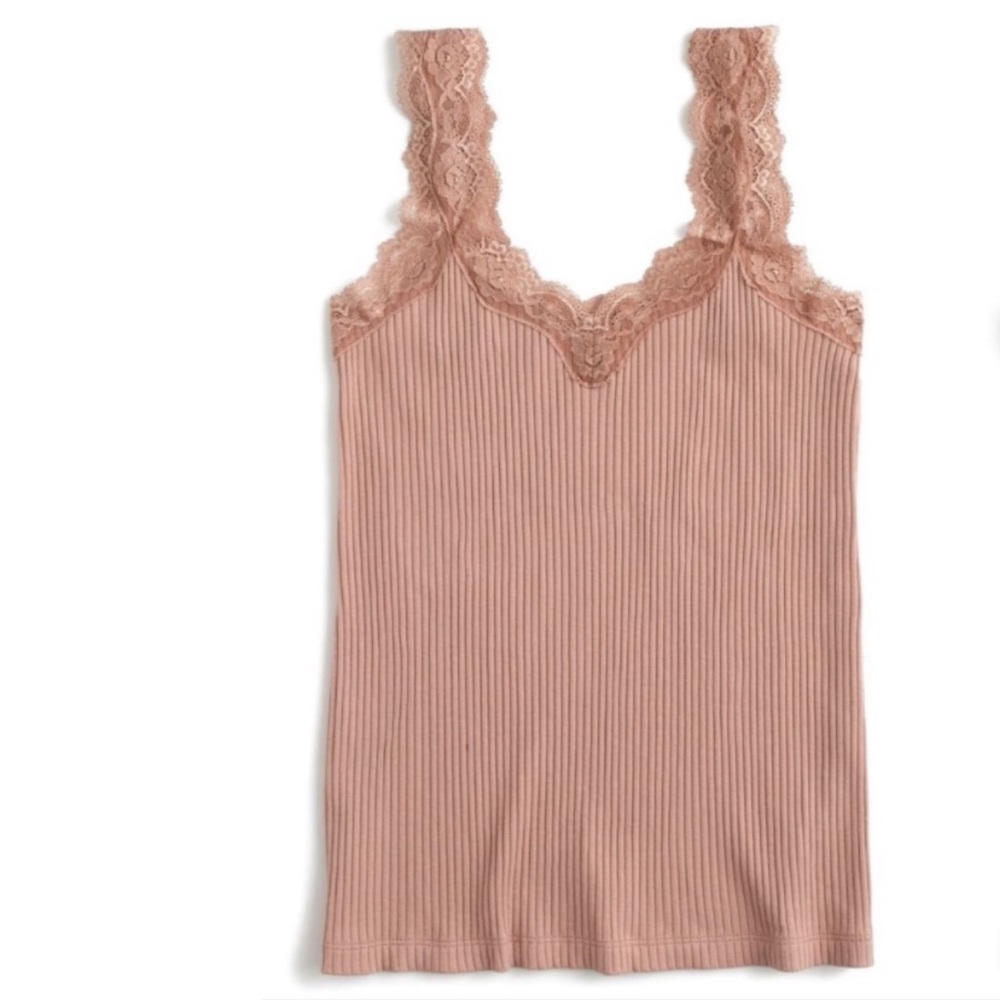 J.CREW Lace Trim Tank in Brown S - Picture 8 of 8